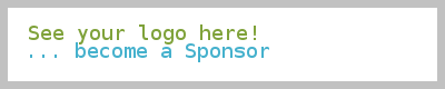 Become a sponsor